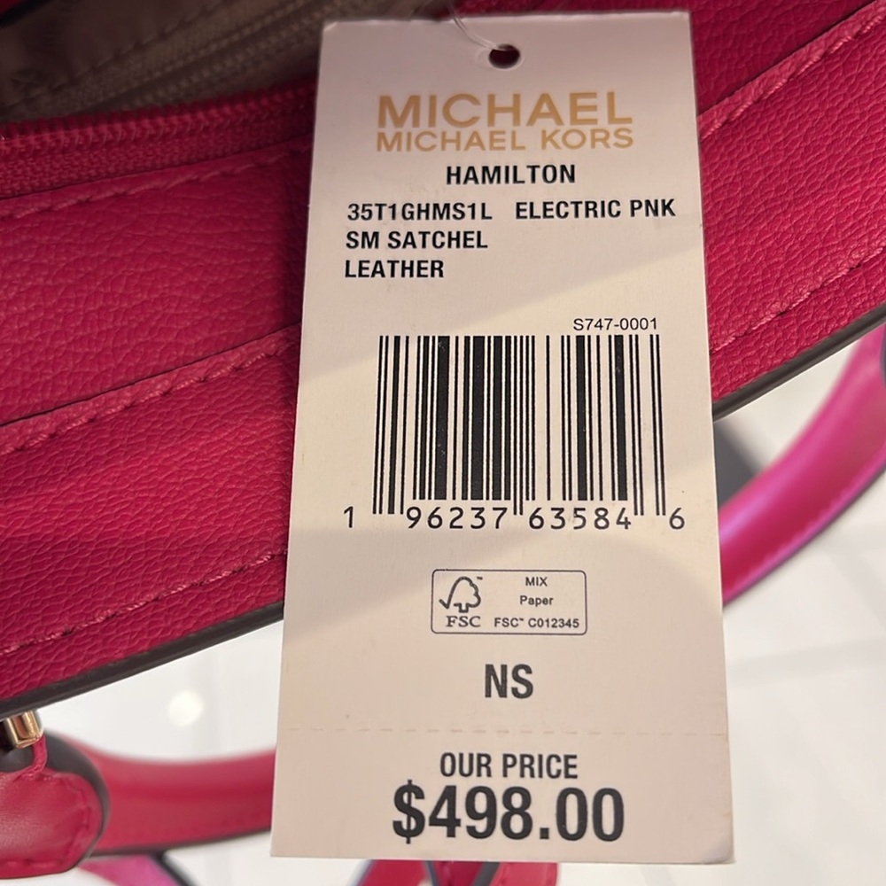 Michael Kors Hamilton Small Satchel Shoulder Crossbody Bag
Electric Pink
NWT - Picture 6 of 16